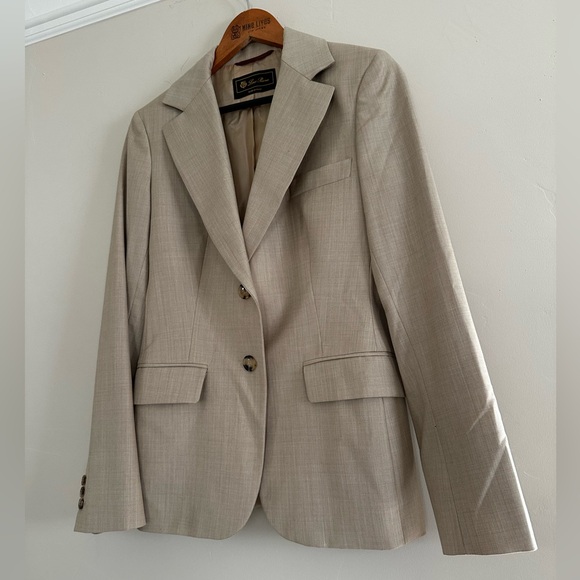 Loro Piana Jackets & Blazers - Loro Piana wool blazer - tan two buttons single breasted